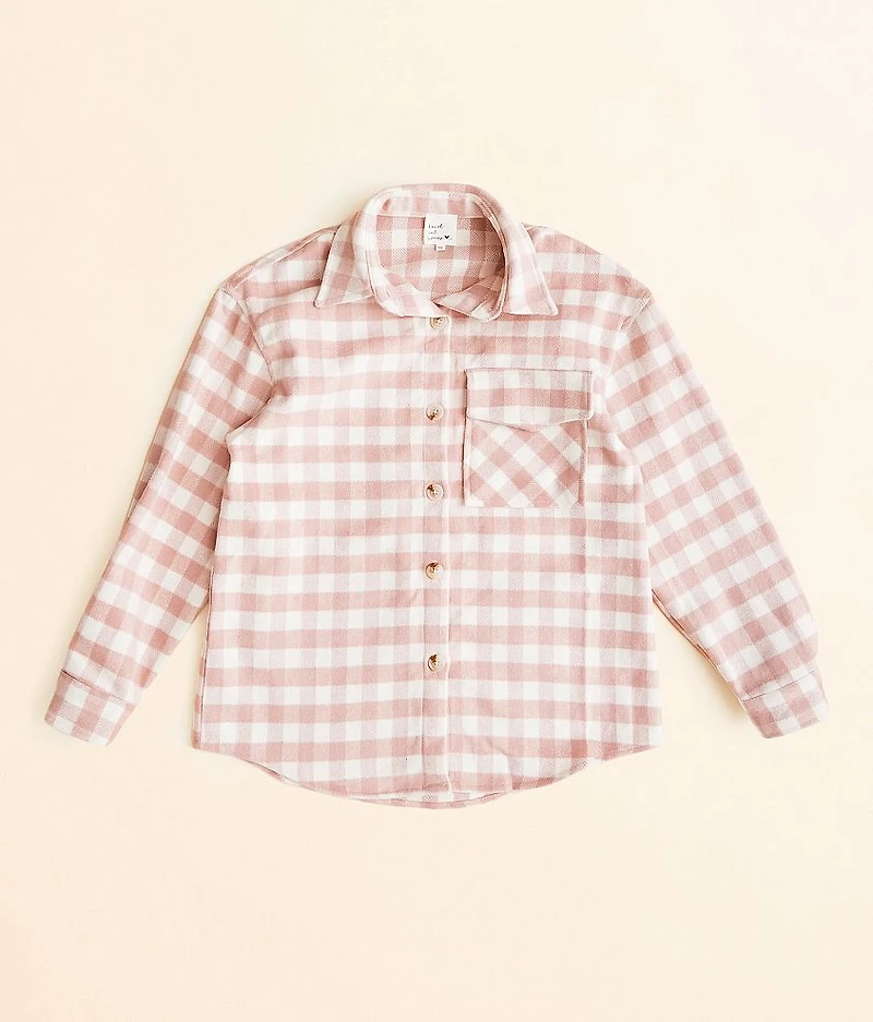 Girls - Plaid Shacket