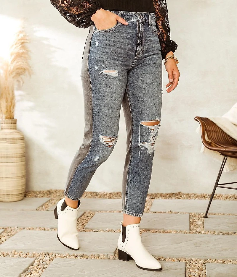 Zoey Pieced Mom Jean