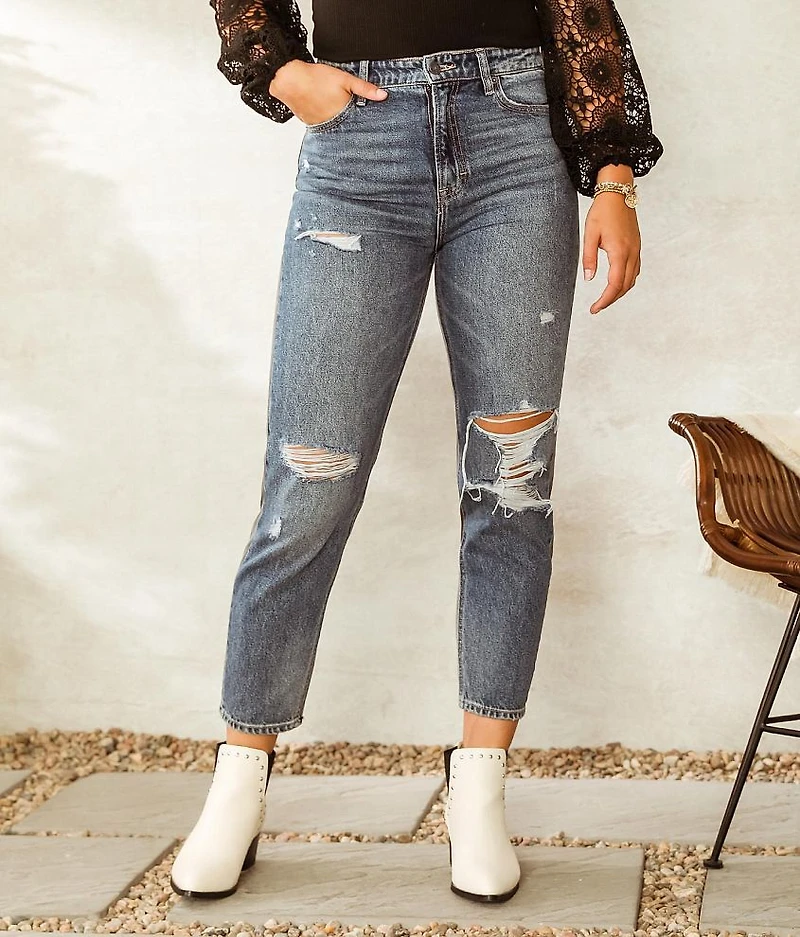 Zoey Pieced Mom Jean
