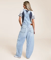 Sammie Barrel Denim Overalls