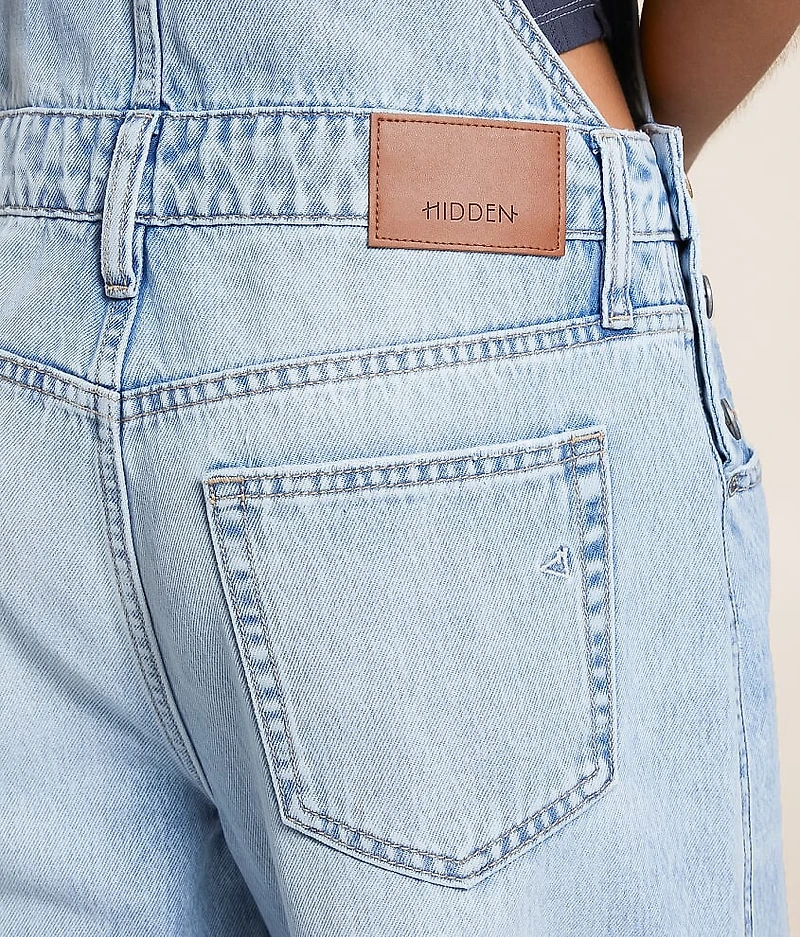 Sammie Barrel Denim Overalls