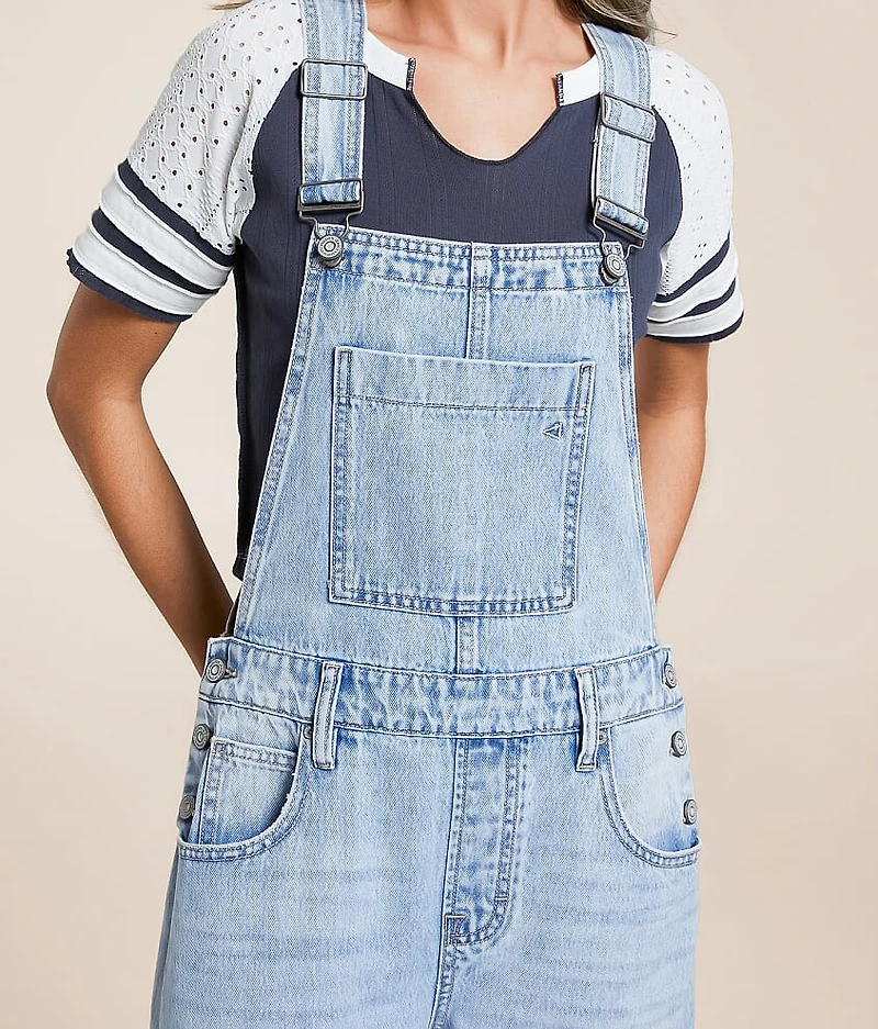 Sammie Barrel Denim Overalls