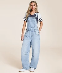 Sammie Barrel Denim Overalls