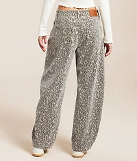 Sammie Barrel Cheetah Print Stretch Jean