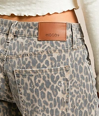 Sammie Barrel Cheetah Print Stretch Jean