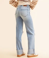 Ella Classic Straight Stretch Cuffed Jean