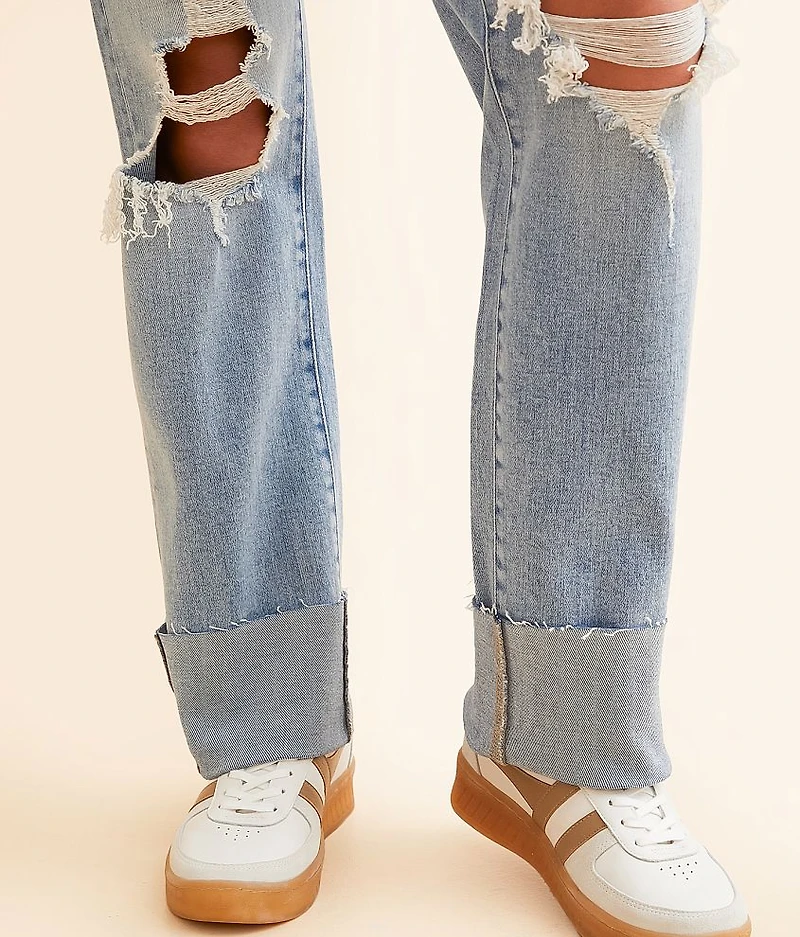 Ella Classic Straight Stretch Cuffed Jean