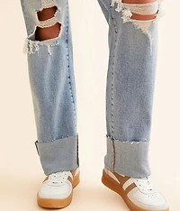 Ella Classic Straight Stretch Cuffed Jean