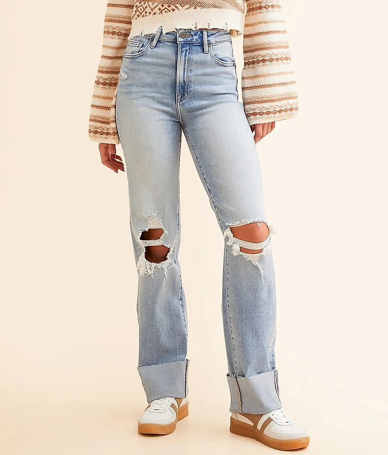 Ella Classic Straight Stretch Cuffed Jean