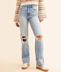 Ella Classic Straight Stretch Cuffed Jean