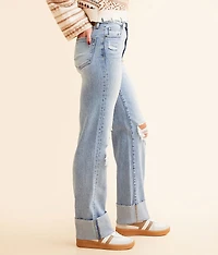 Ella Classic Straight Stretch Cuffed Jean