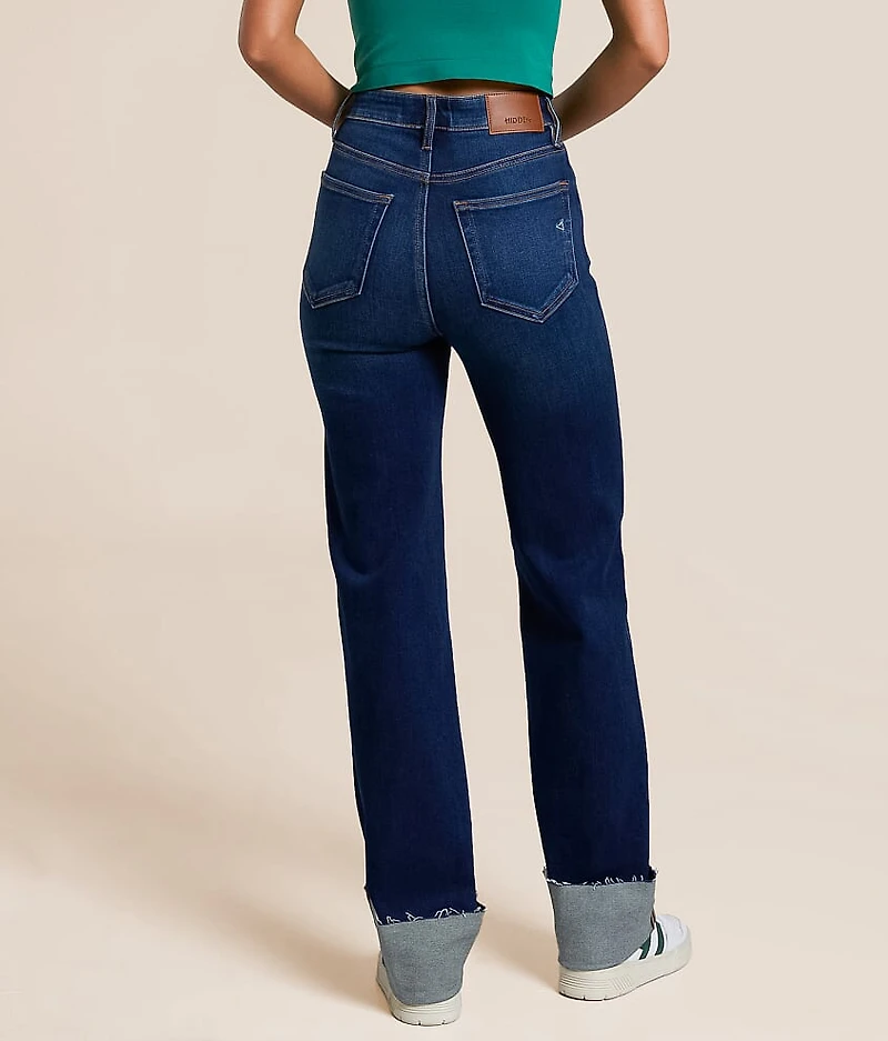 Ella Classic Straight Stretch Cuffed Jean