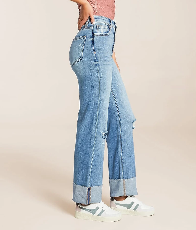 Ella Cropped Classic Straight Stretch Jean