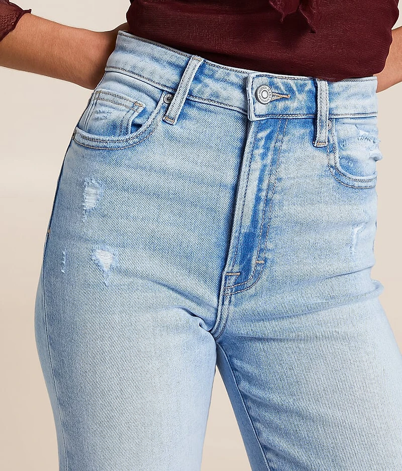 Ella Cropped Classic Straight Stretch Jean