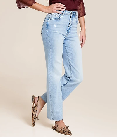 Ella Cropped Classic Straight Stretch Jean