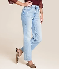 Ella Cropped Classic Straight Stretch Jean