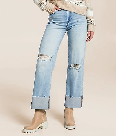 Ella Cropped Straight Stretch Jean