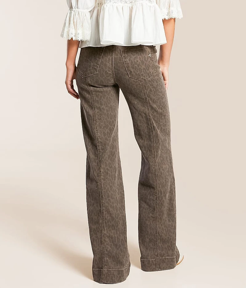 Happi Cheetah Flare Stretch Jean