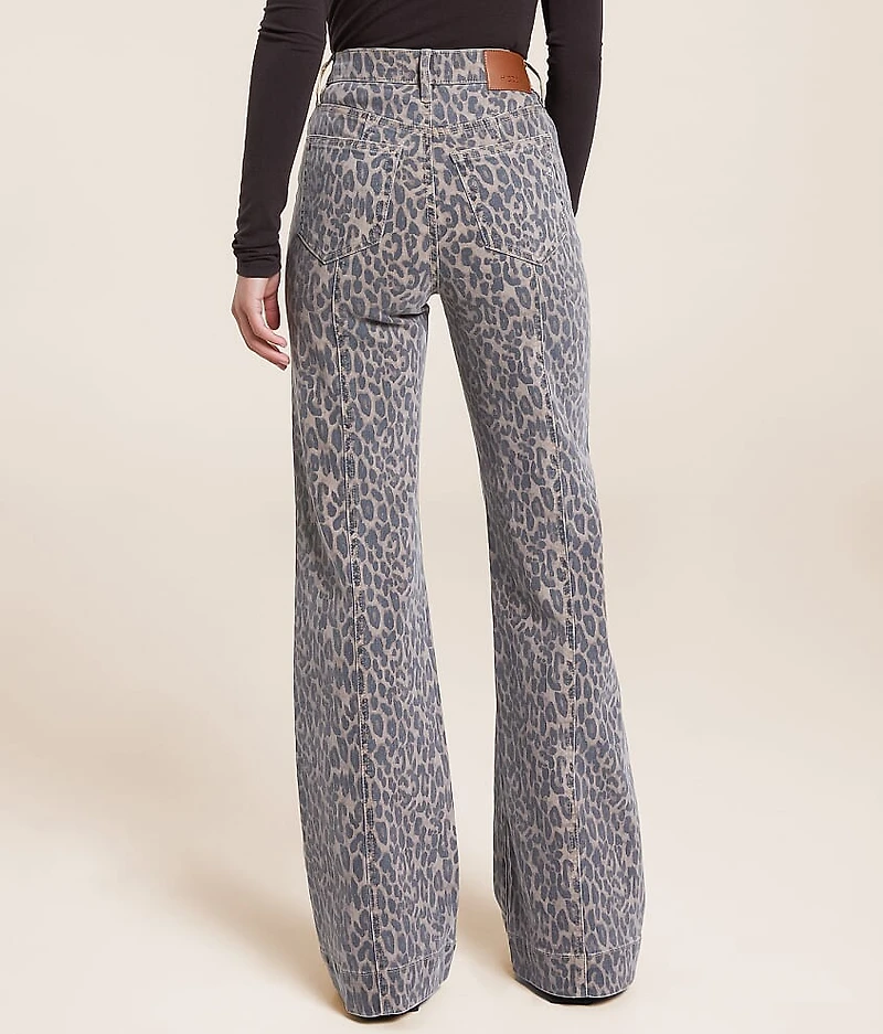 Happi Cheetah Flare Stretch Jean
