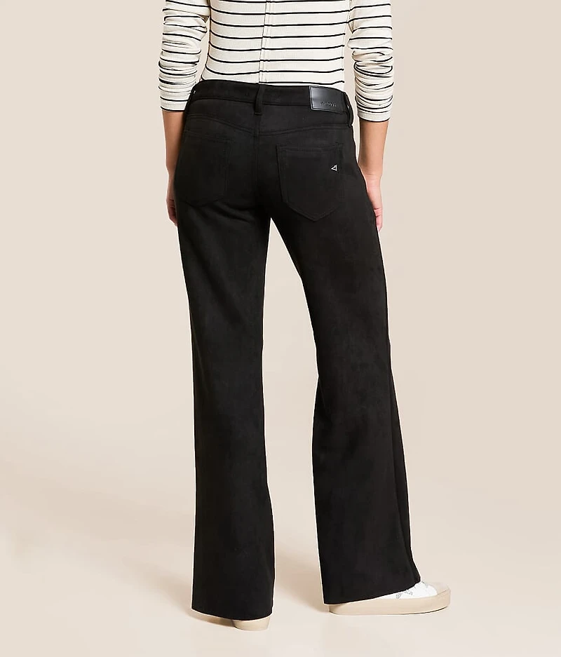 Happi Faux Suede Comfort Flare Stretch Pant