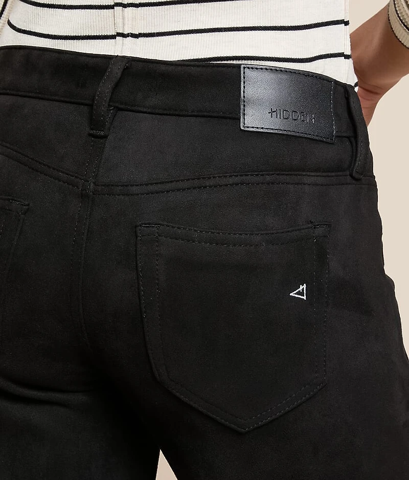 Happi Faux Suede Comfort Flare Stretch Pant