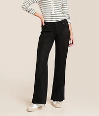 Happi Faux Suede Comfort Flare Stretch Pant