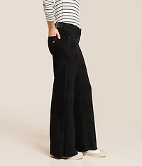 Happi Faux Suede Comfort Flare Stretch Pant