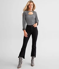 Happi Cropped Flare Stretch Jean