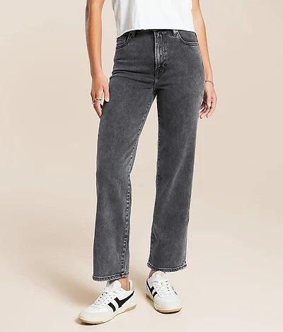 Ella Cropped Classic Straight Stretch Jean