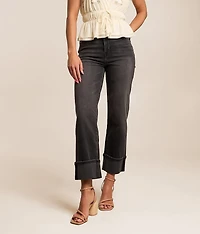 Sloane Cuffed Classic Straight Stretch Jean