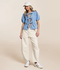 Sammie Striped Barrel Stretch Jean