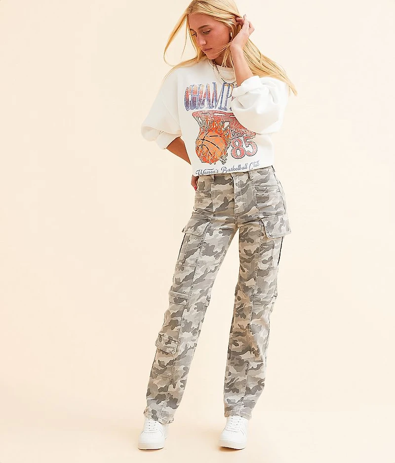 Ella Camo Classic Straight Cargo Jean