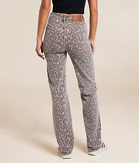 Ella Classic Straight Cheetah Stretch Jean