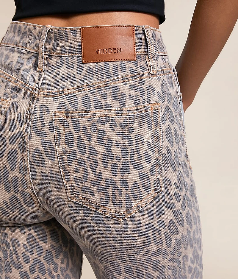 Ella Classic Straight Cheetah Stretch Jean