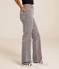 Ella Classic Straight Cheetah Stretch Jean