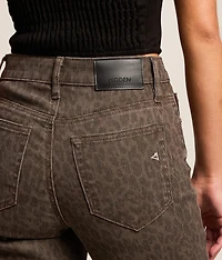 Ella Leopard Classic Straight Stretch Jean