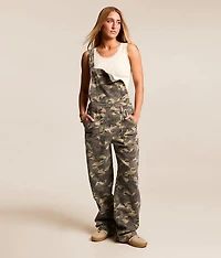 Dylan Camo Baggy Denim Stretch Overalls
