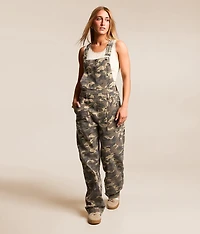Dylan Camo Baggy Denim Stretch Overalls