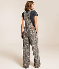 Dylan Cheetah Baggy Denim Overalls