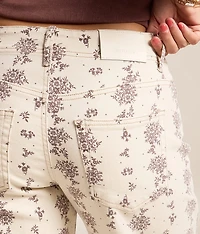 Sloane Floral Barrel Stretch Jean