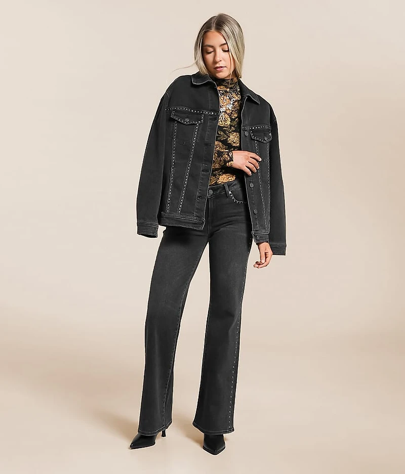 Blake Studded Comfort Flare Stretch Jean