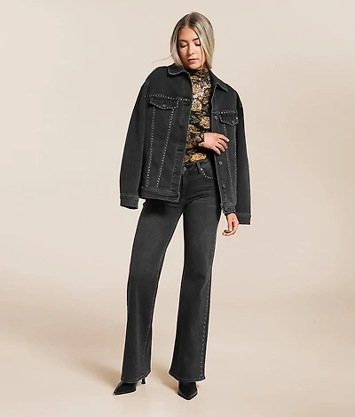 Blake Studded Comfort Flare Stretch Jean