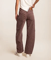 Sloane Polka Dot Barrel Stretch Jean