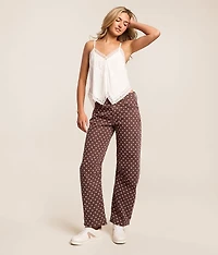 Sloane Polka Dot Barrel Stretch Jean