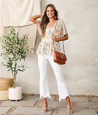 Happi Cropped Flare Stretch Jean