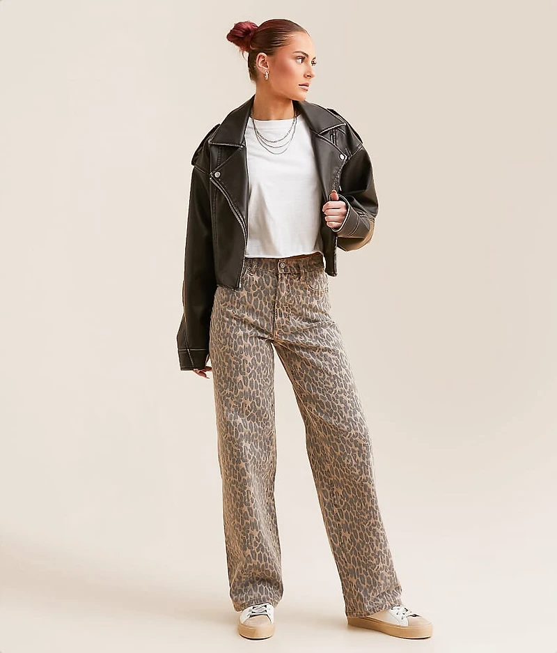 Logan Cheetah Dad Stretch Jean