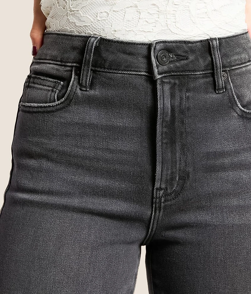 Ella Cropped Classic Straight Stretch Cuffed Jean