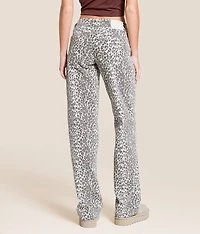 Tatum Leopard Print Dad Stretch Jean