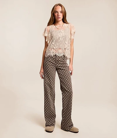 Blake Polka Dot Dad Stretch Jean