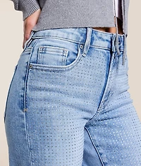 Logan Rhinestone Dad Stretch Jean